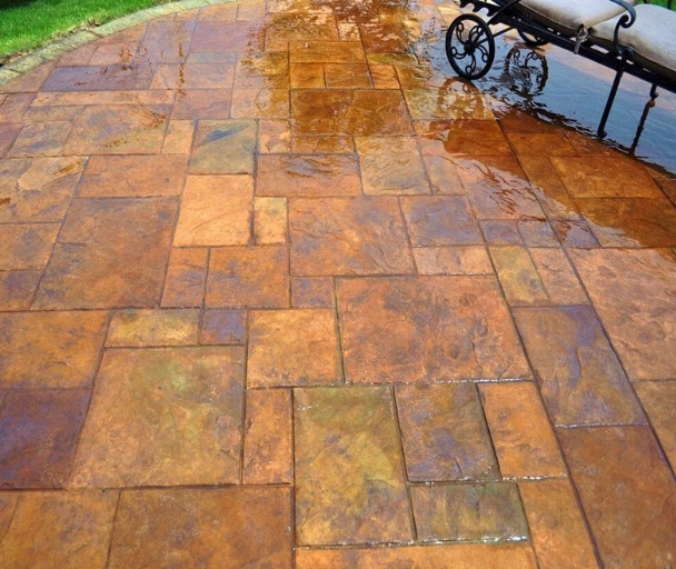 Stamp concrete
