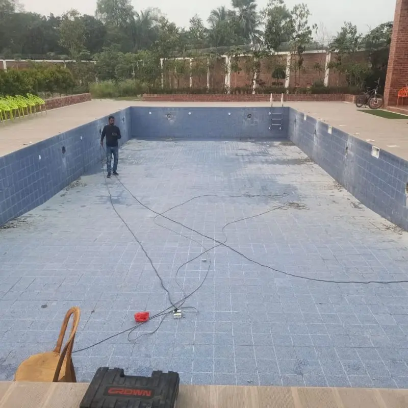 Swimming pool flooring