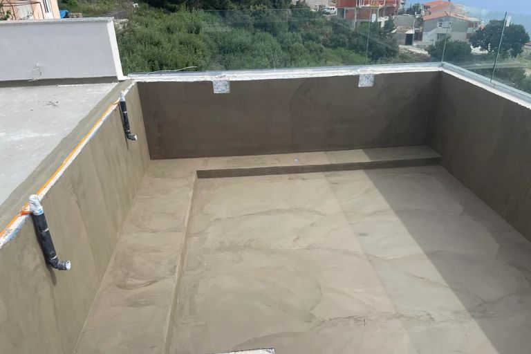 swimming pool concrete floor waterproofing