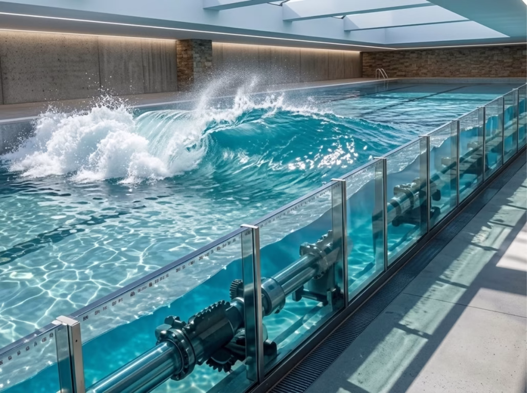Hydraulic wave pool by Fountech Swimming Pool Company Ltd