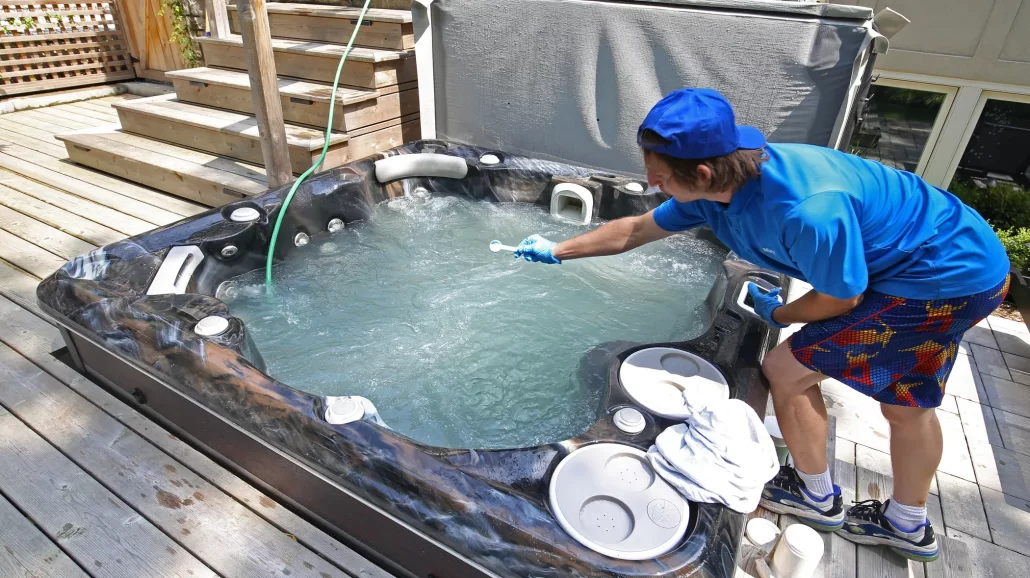 hot tub maintenace by fountech