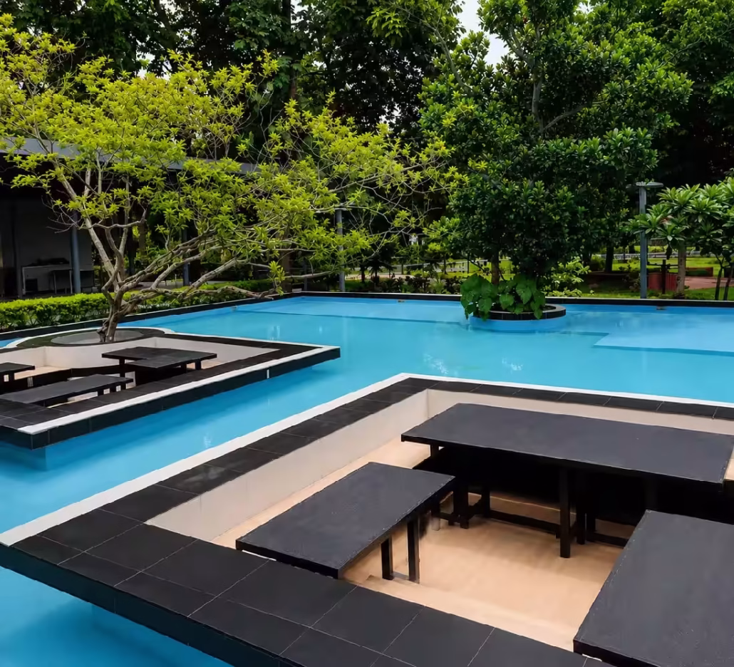Swimming pool flooring waterproofing in Bangladesh