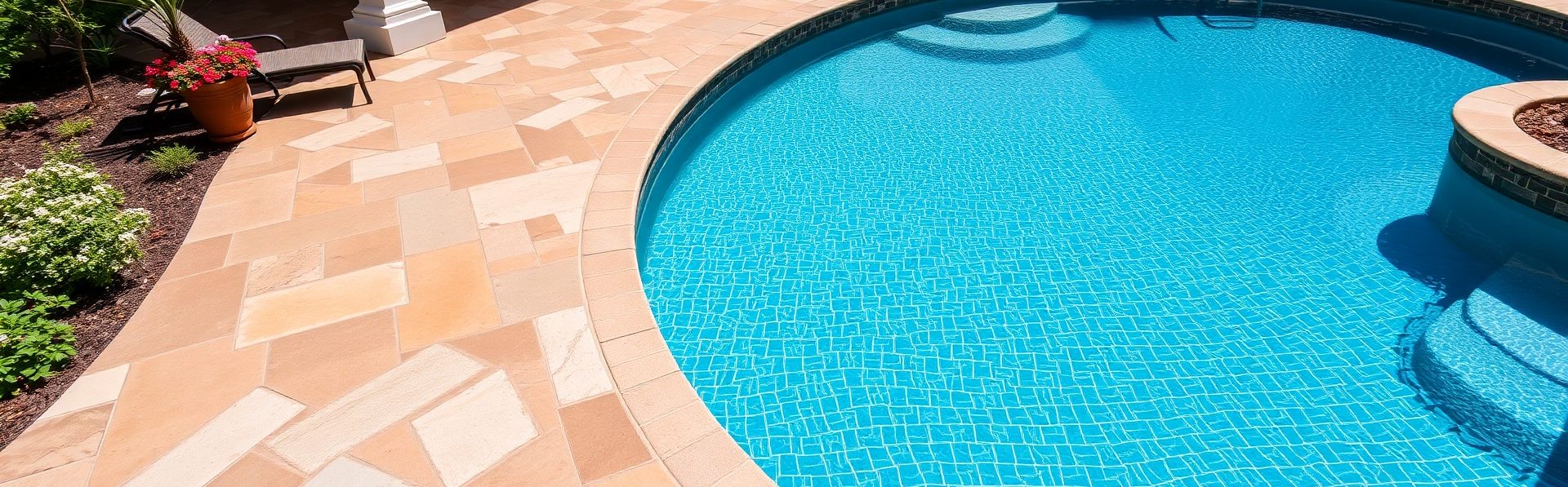 Pool Stamp Concrete Flooring