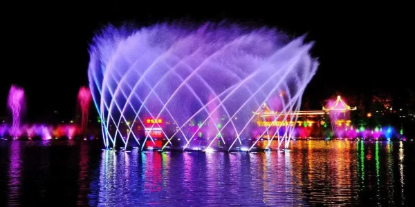 dynamic Musical dancing fountain