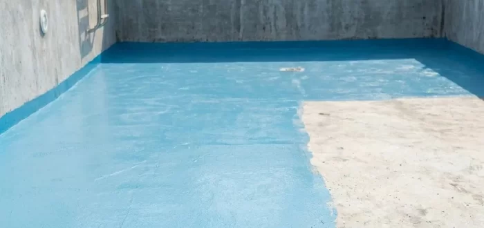 Swimming pool flooring waterproofing